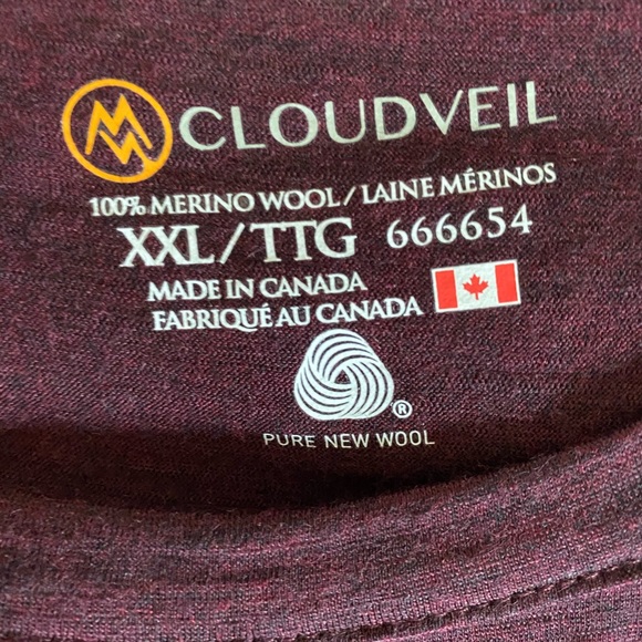 Cloudveil Shirts Cloudveil 0 Merino Wool Long Sleeve Top Poshmark